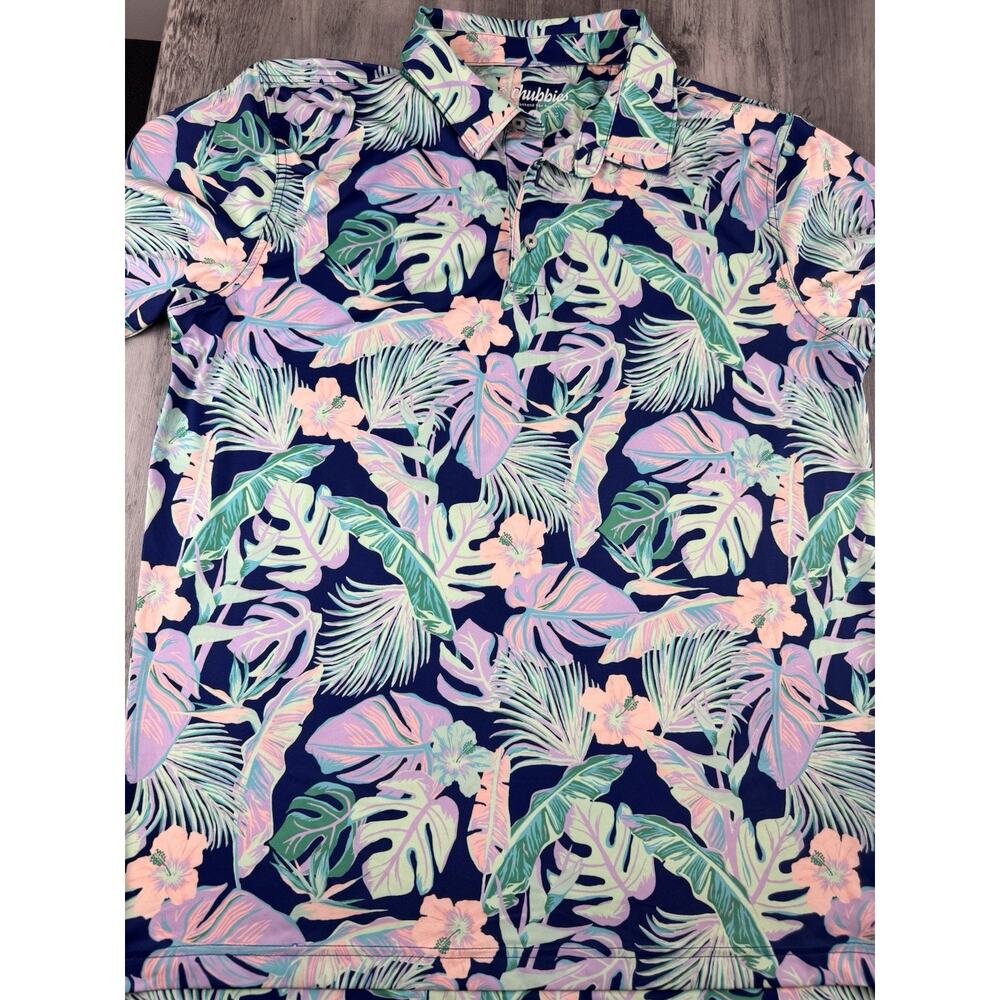 Chubbies Men’s Polo Size Large Multicolor